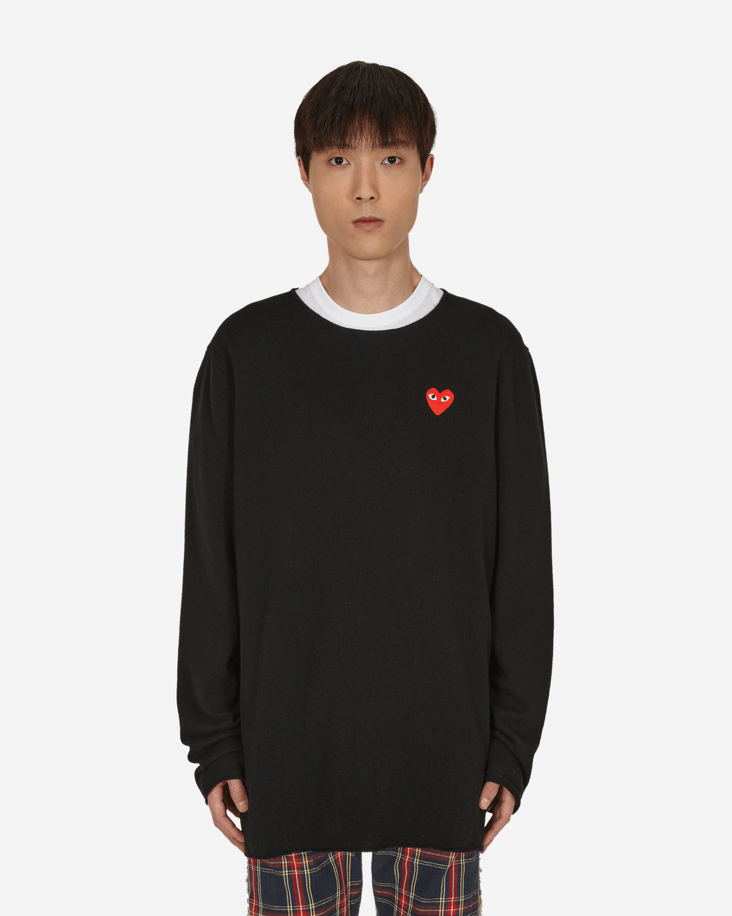 Пуловер Comme des Garçons Heart Patch Sweater Черно | P1N068 1, 1