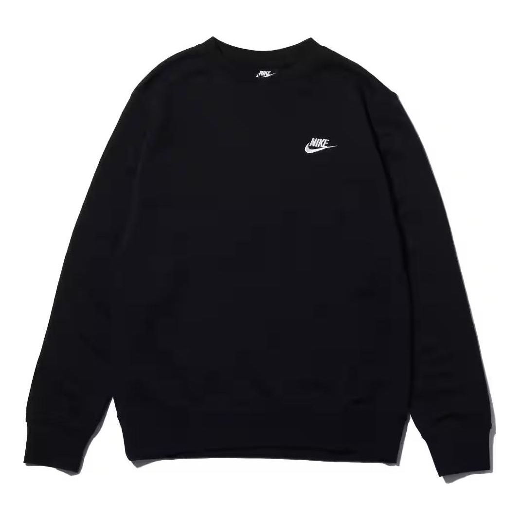 Пуловер Nike Men's Sportswear Club Crewneck Sweatshirt Черно | BV2667-010, 0