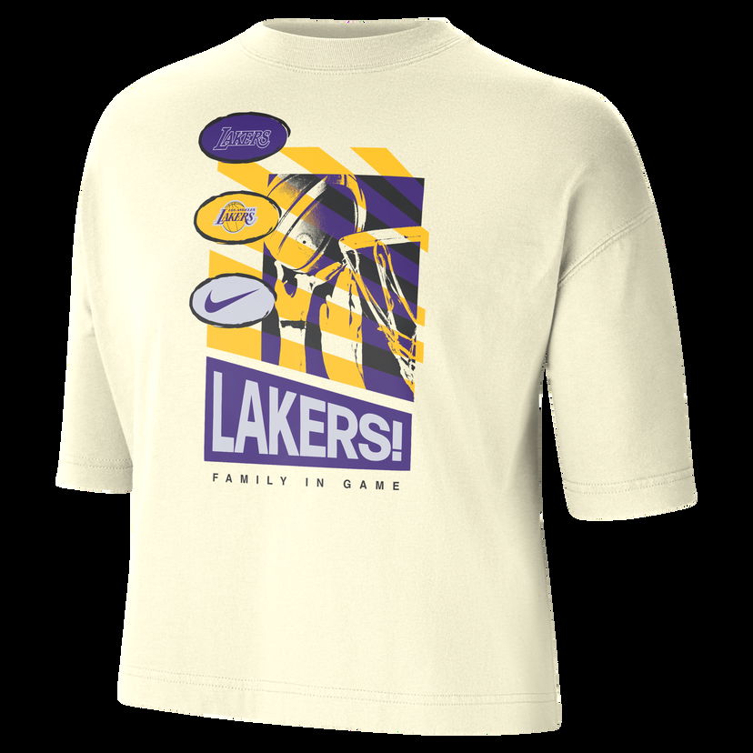 Тениска Nike NBA Los Angeles Lakers Courtside Бежово | HF0982-113