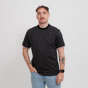 Тениска Emporio Armani Emporio Armani EA7 Monogram Print T-Shirt Черно | 7M000099-AF13960-UC001, 0