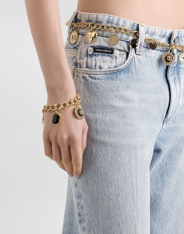 Гривна Dolce & Gabbana Dolce & Gabbana Like A Virgin Gold Charm Bracelet Металик | WBR6V3W1111ZOO00, 1