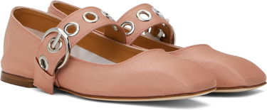 Грижа за обувките Aeyde Aeyde Uma Eyelet Ballerina Flats Розово | A11-FL-RKLS08FL159-SS25-1018-069, 3