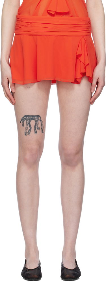 Пола GUIZIO Guizio Gathered Miniskirt Оранжево
 | S24330W034, 0