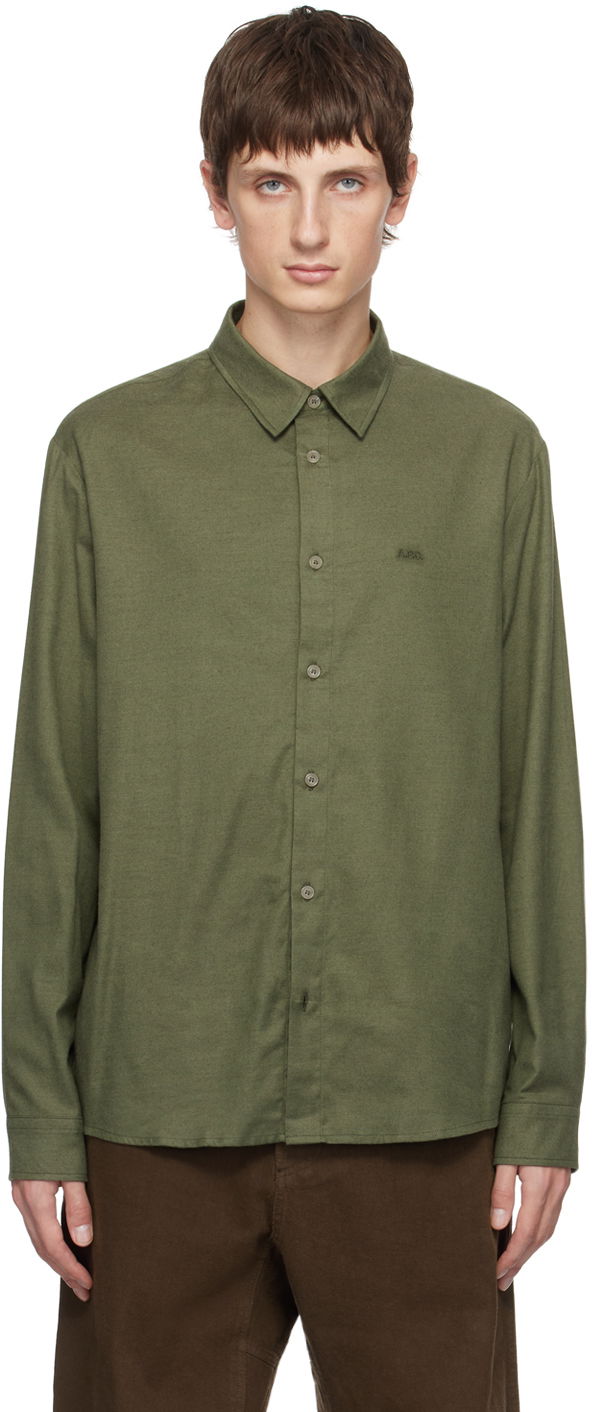 Риза A.P.C. Vincent Shirt Зелено | COGUB-H12426, 0