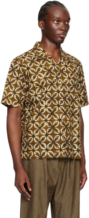 Риза Universal Works Universal Works Camp Shirt Кафяво | P3058, 1