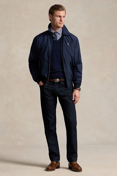 Ветровка Polo by Ralph Lauren Navy Blue Bomber Jacket Тъмно синьо | 710938512, 2