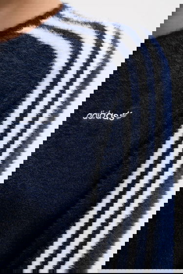 Пуловер adidas Performance Fuzzy Cropped Cardigan Синьо | JW3644, 4