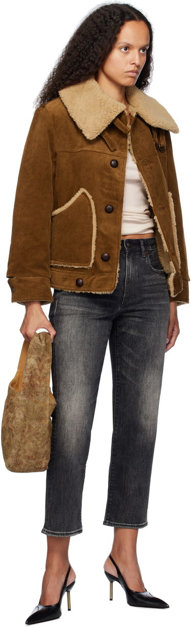 Дънки R13 R13 Romeo Crop Jeans Черно | R13WD103-D248A, 3
