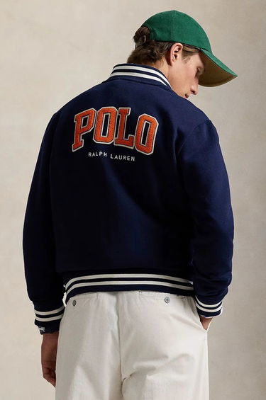 Яке бомбър Polo by Ralph Lauren Fleece Baseball Jacket Синьо | 710959022001, 1