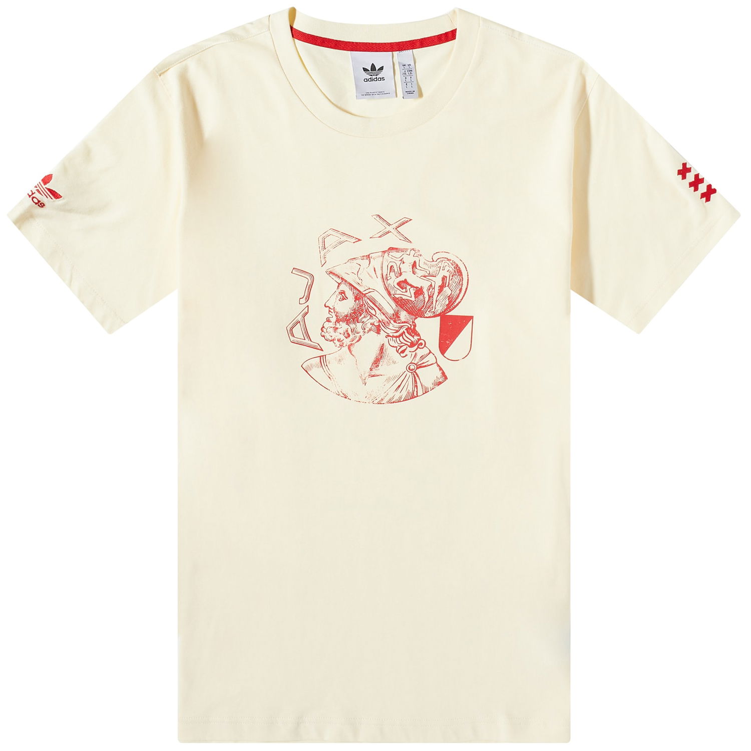 Фланелка adidas Originals Ajax Crest Tee Бежово | IN4722, 0