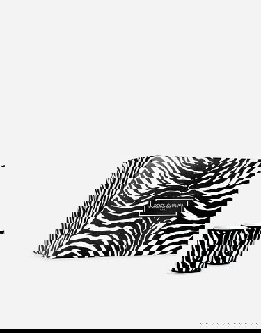 Домашен декор Dolce & Gabbana Dolce & Gabbana Casa Zebra Print Gift Box with 2 Porcelain Glasses Многоцветен | TC0S22TCA70UZ003, 0