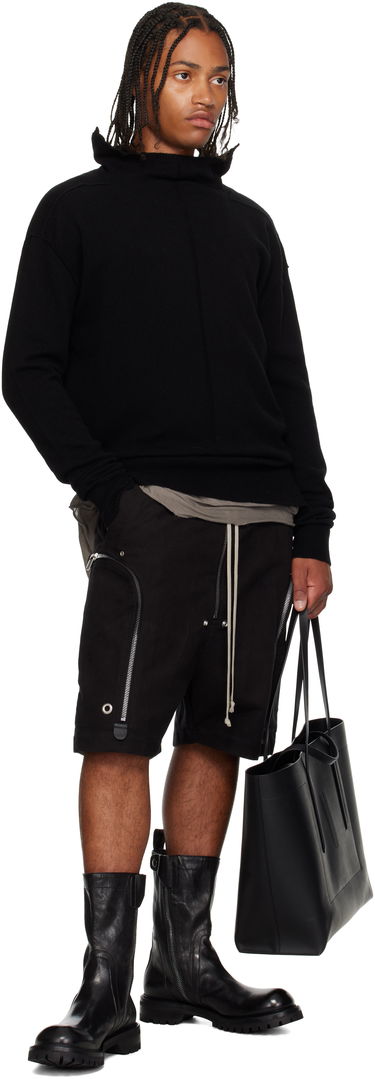 Голяма пазарска чанта Rick Owens Rick Owens Concordians Shopper Tote Черно | RA02E0762 LGE, 3