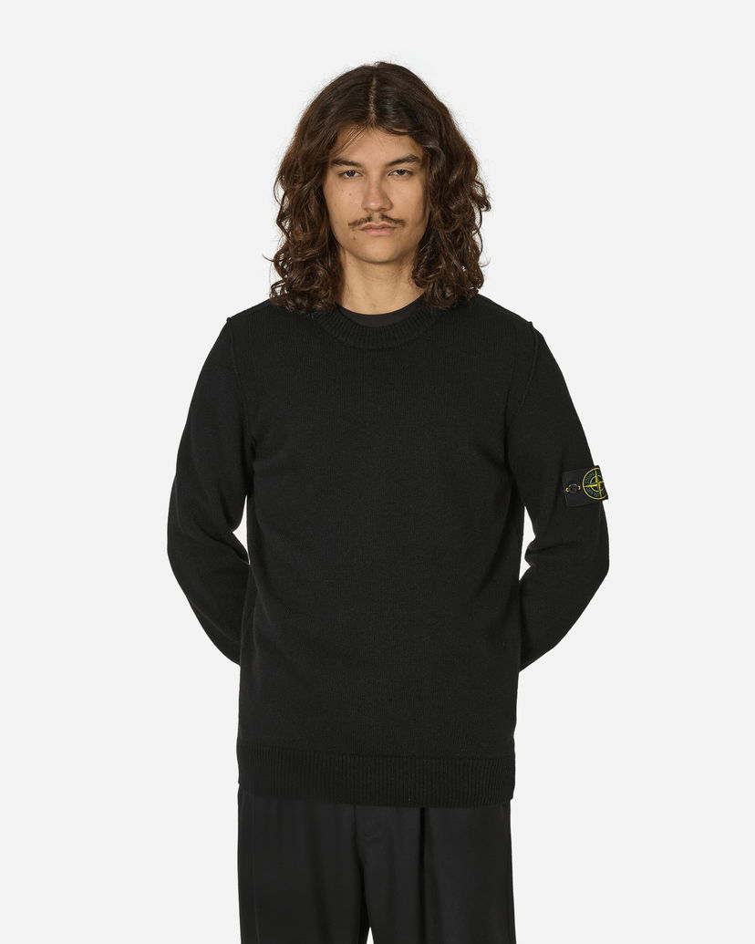 Пуловер Stone Island Wool Crewneck Sweater Black Черно | 8115508A3 A0029