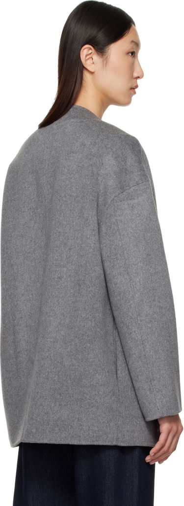 Палта Loulou de Saison Loulou de Saison Dunne Wool Short Coat Сиво | DUNNE, 2