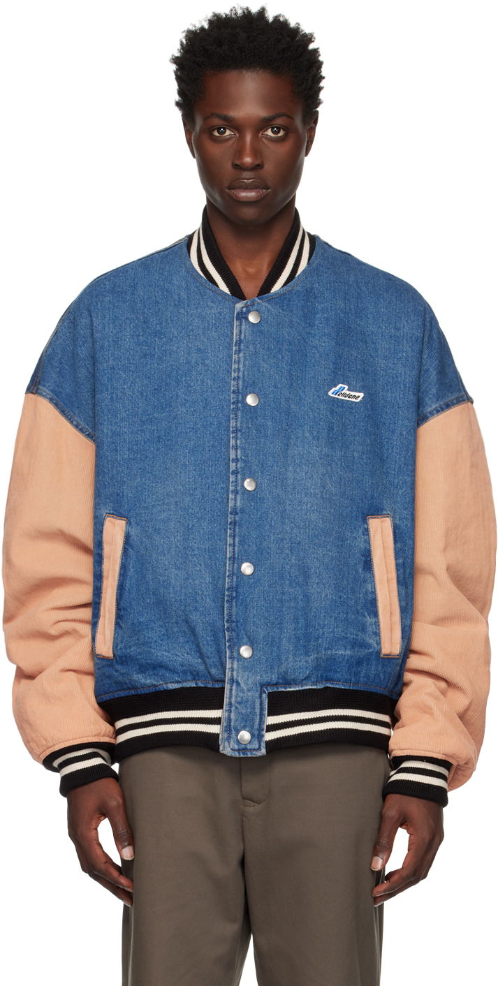 Яке бомбър We11done We11done Denim Varsity Jacket Синьо | WD-DJ3-22-371-U-BL, 0