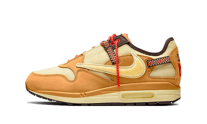 Кецове и обувки Nike Travis Scott x Air Max 1 "Wheat" Бежово | DO9392-701, 0
