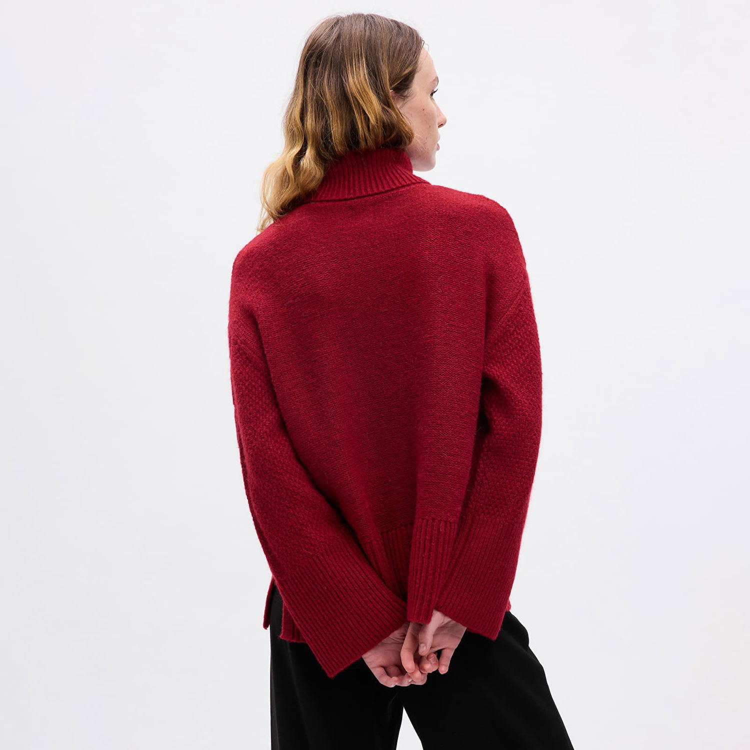 Пуловер GAP Sweater Tneck Cable Sled XXS Червено | 815134-01, 1