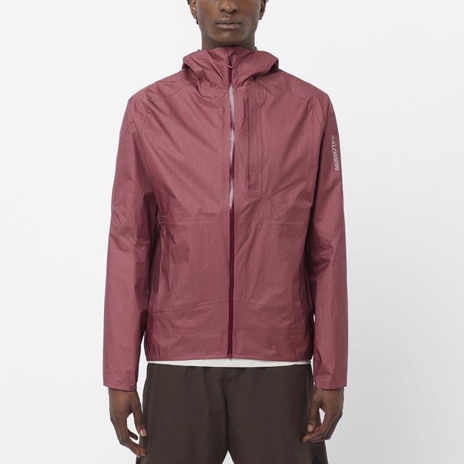 Яке Salomon Bonatti Waterproof Hooded Jacket Бургунди | LC2686300, 0