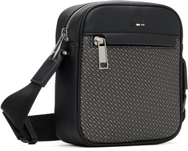 Чанта през рамо BOSS Monogram Pattern Crossbody Bag Черно | 50558211, 1