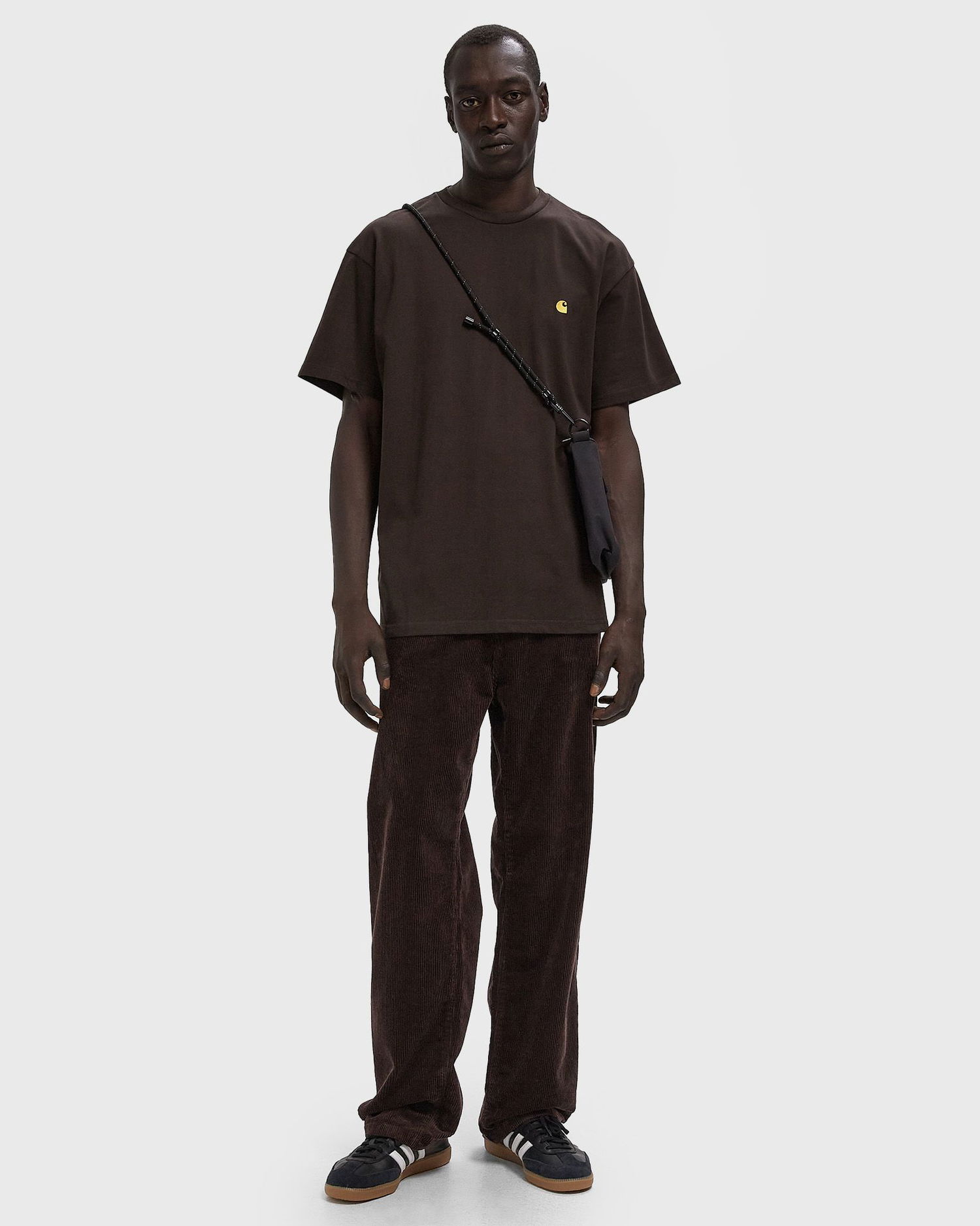 Тениска Carhartt WIP Chase T-Shirt Кафяво | I026391-00W.XX, 1
