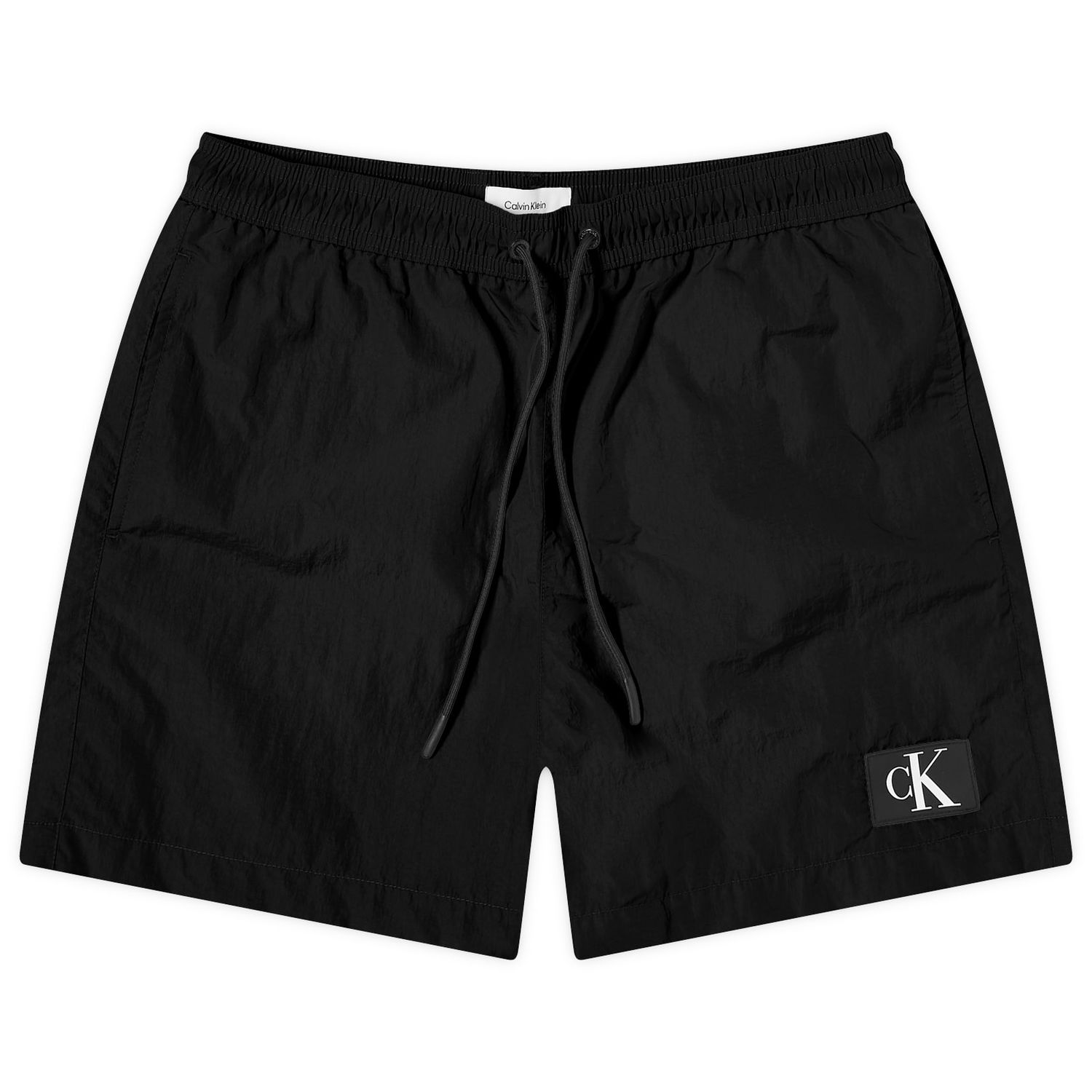 Къси панталони CALVIN KLEIN Monogram Logo Nylon Черно | KM0KM00980BEH, 0