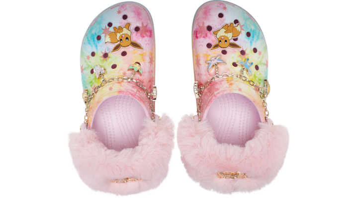 Кецове и обувки Crocs Pokémon Eevee Classic Platform Clogs Розово | 211429-90H