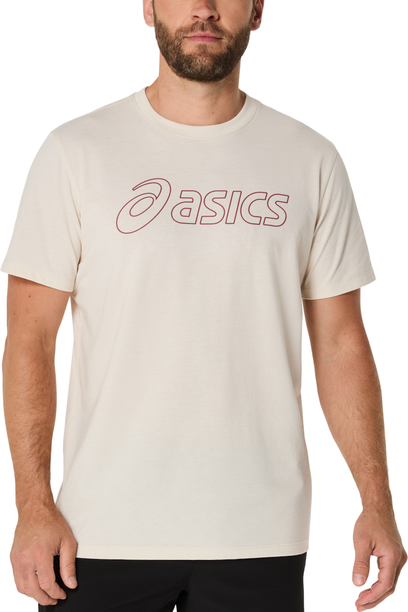 Тениска Asics Big Logo Graphic Short Sleeve T-Shirt Бежово | 2031e188-201, 0