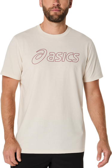 Тениска Asics Big Logo Graphic Short Sleeve T-Shirt Бежово | 2031e188-201, 0