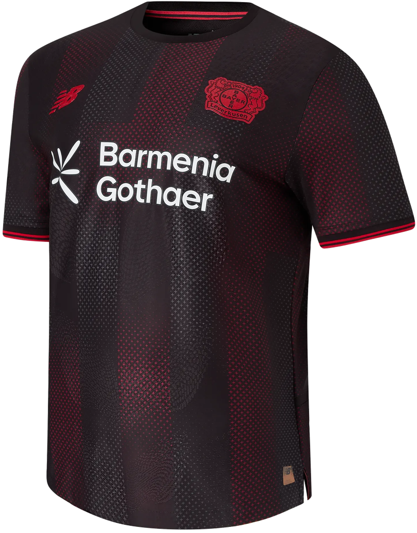 Фланелка New Balance Bayer 04 Leverkusen Home Jersey 2025/26 Черно | mt230540-hme