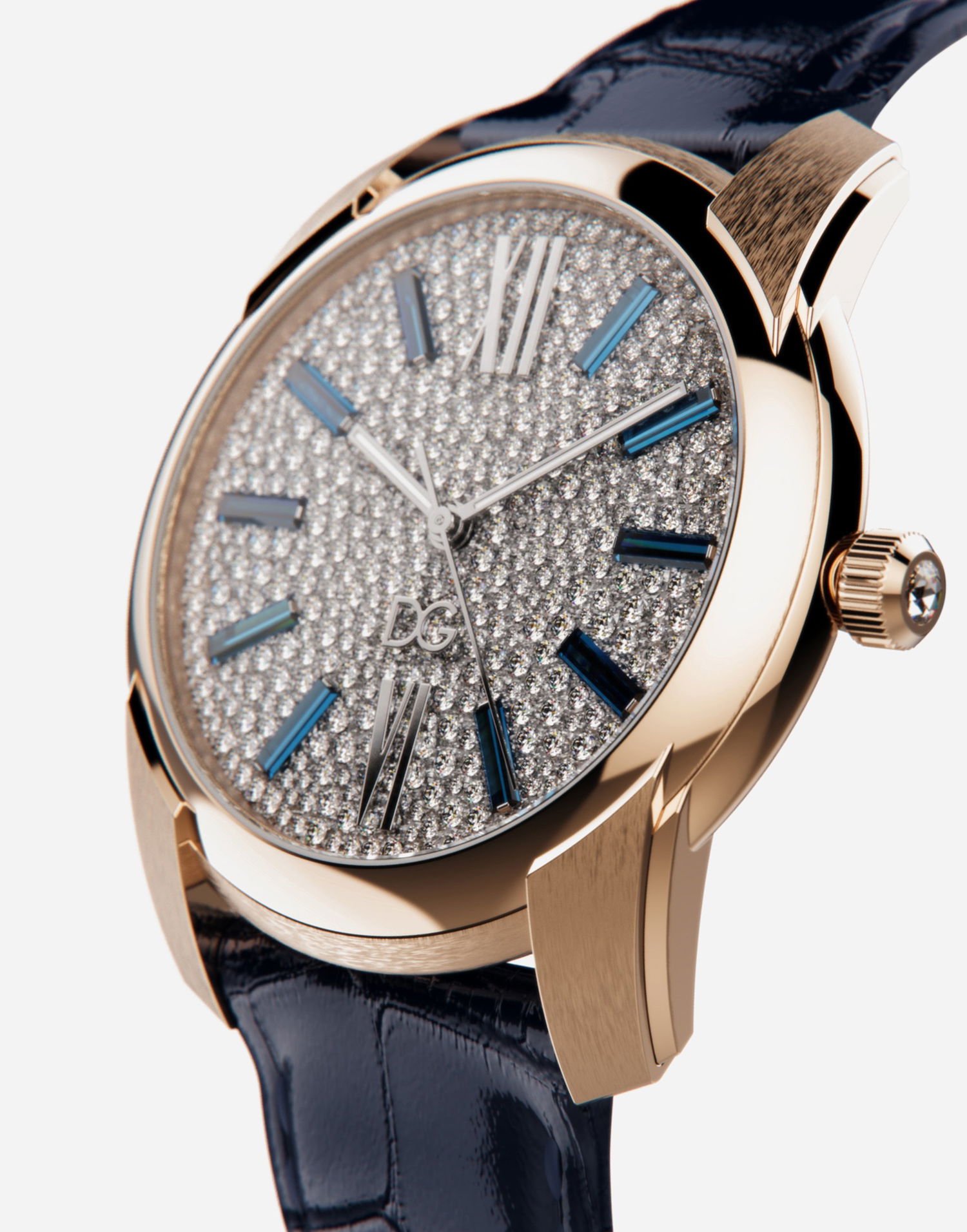 Часовник Dolce & Gabbana Dolce & Gabbana Watch With Diamond Pavé Синьо | WWJE1GX5IDAB0321, 1