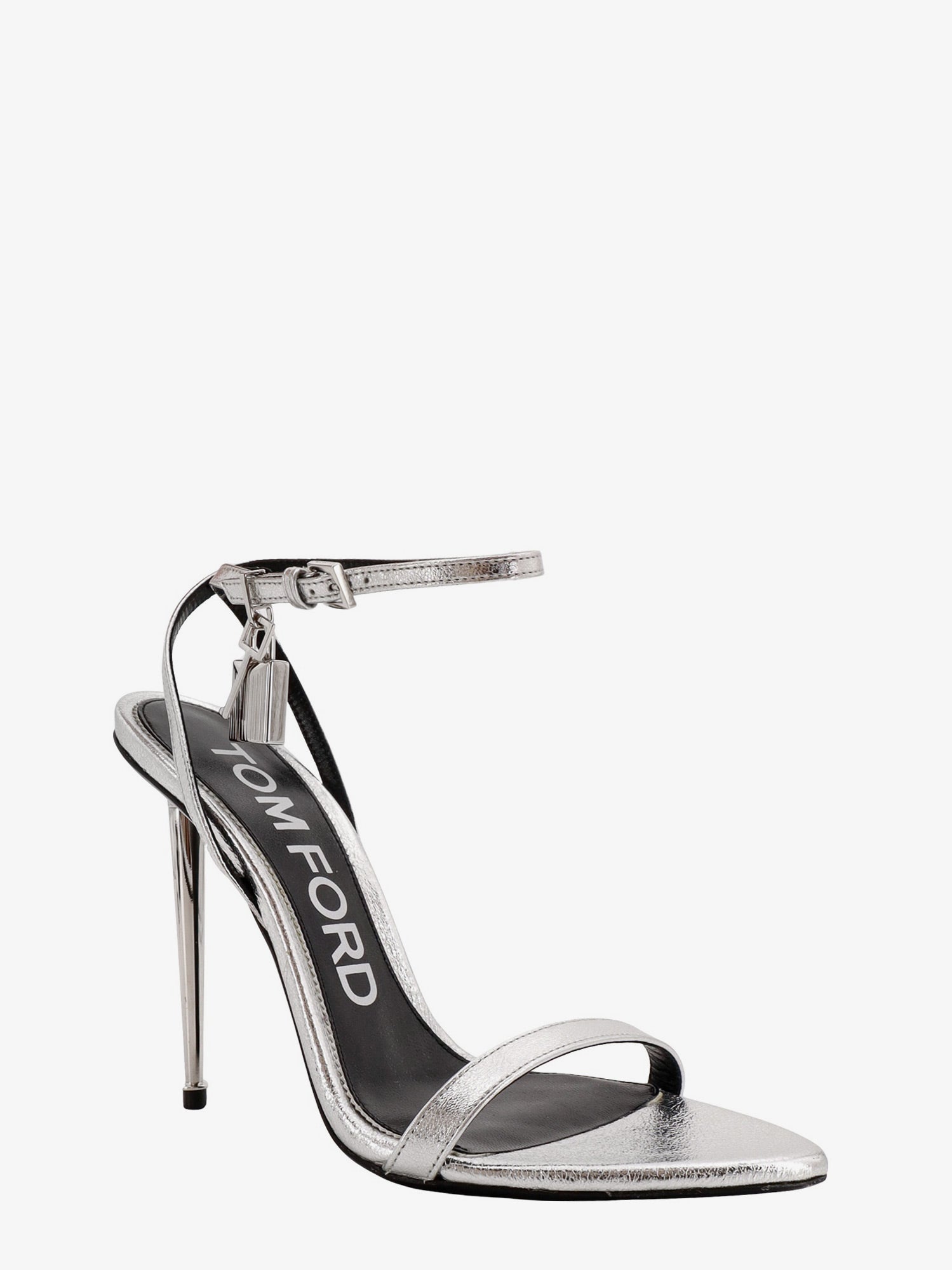 Кецове и обувки Tom Ford Metallic Leather Padlock Stiletto Sandals Металик | W2272LSP014S1G004, 1