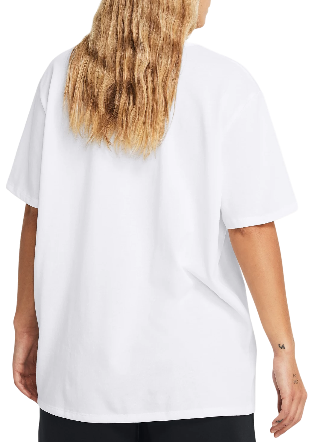 Тениска Under Armour Heavyweight Embroidered Patch Boyfriend Oversized Бяло | 1383045-100, 1