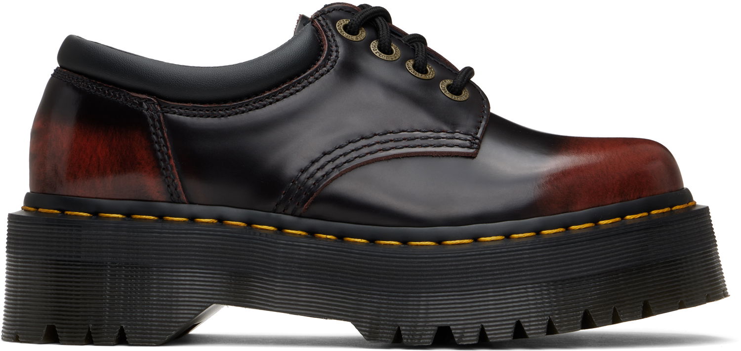 Кецове и обувки Dr. Martens 8053 Leather Platform Derbys Червено | 40905600, 0