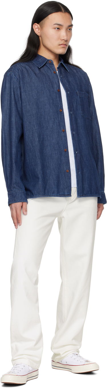 Риза A.P.C. Denim Shirt Синьо | COGXF-H12553, 3