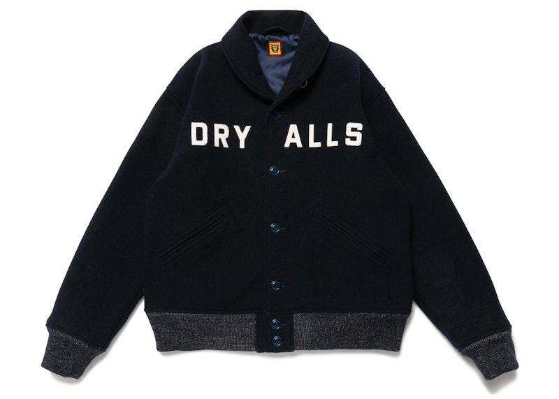 Яке бомбър Human Made Melton Wool Varsity Jacket Черно | HM24JK017