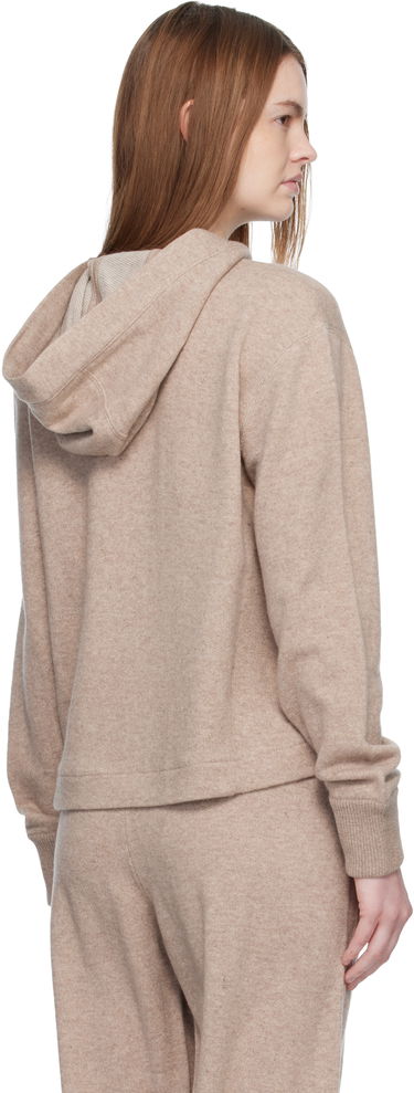 Суитчър Max Mara Full-Zip Knitted Hoodie Mxpfilm Бежово | 2611921058600, 2