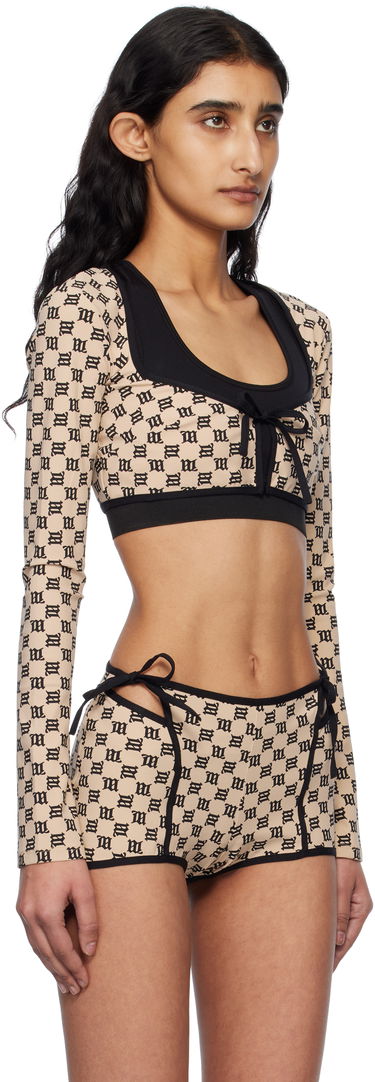 Комплект MISBHV MISBHV Monogram Coquette Shrug Бежово | 250W113, 1