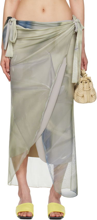 Пола Serapis Draped Tarp Malong Maxi Skirt Многоцветен | SS25_PS_1, 0