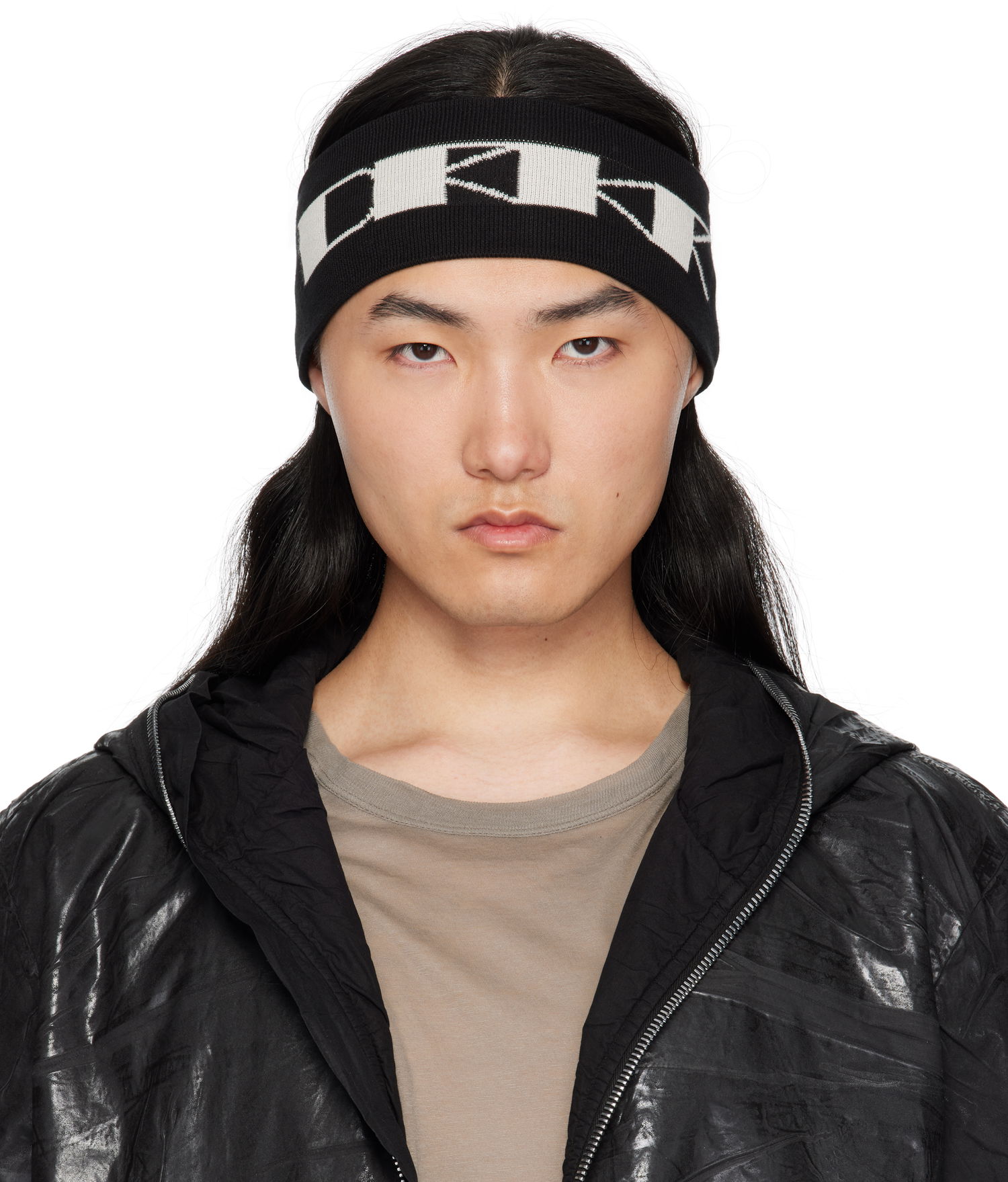 Шал Rick Owens Rick Owens DRKSHDW Hollywood Cotton Headband Черно | DA01E3480 KP6, 0