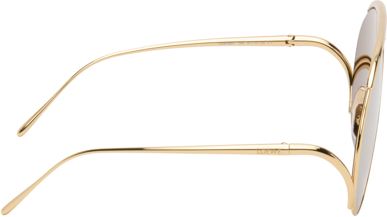 Слънчеви очила Loewe Hillock Aviator-Style Double Bridge Sunglasses Металик | LW40180UM6130G 840126861563, 1