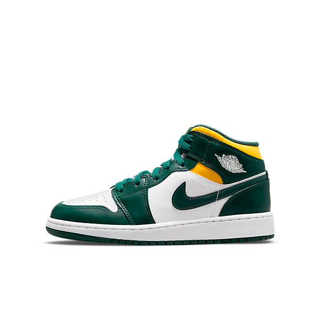 Кецове и обувки Jordan Air Jordan 1 Mid "Sonics" GS Зелено | 554725-371, 0