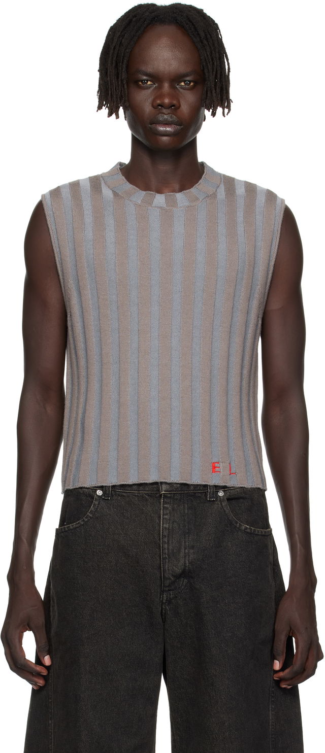 Eckhaus Latta Ribbed Knit Vest