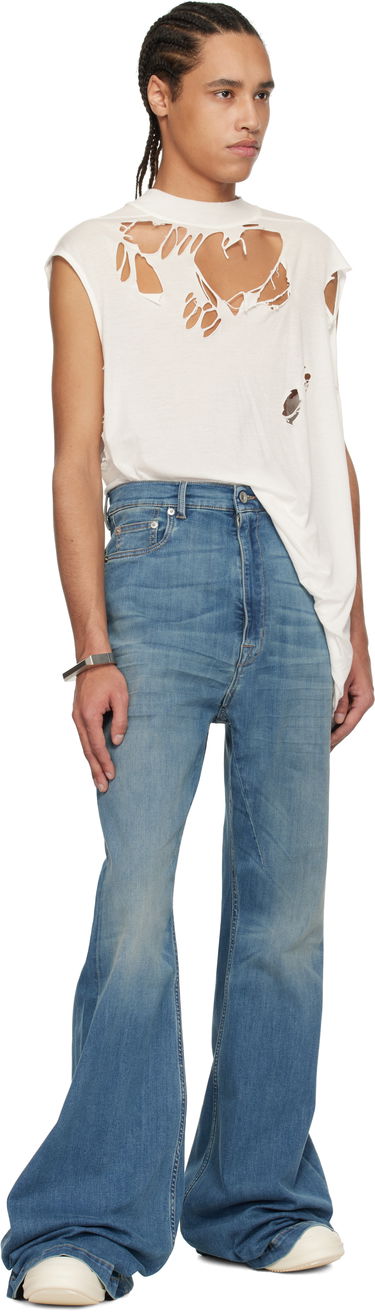 Дънки Rick Owens Rick Owens DRKSHDW Hollywood Bolan Bootcut Jeans Синьо | DU01E3365 SDWB, 4