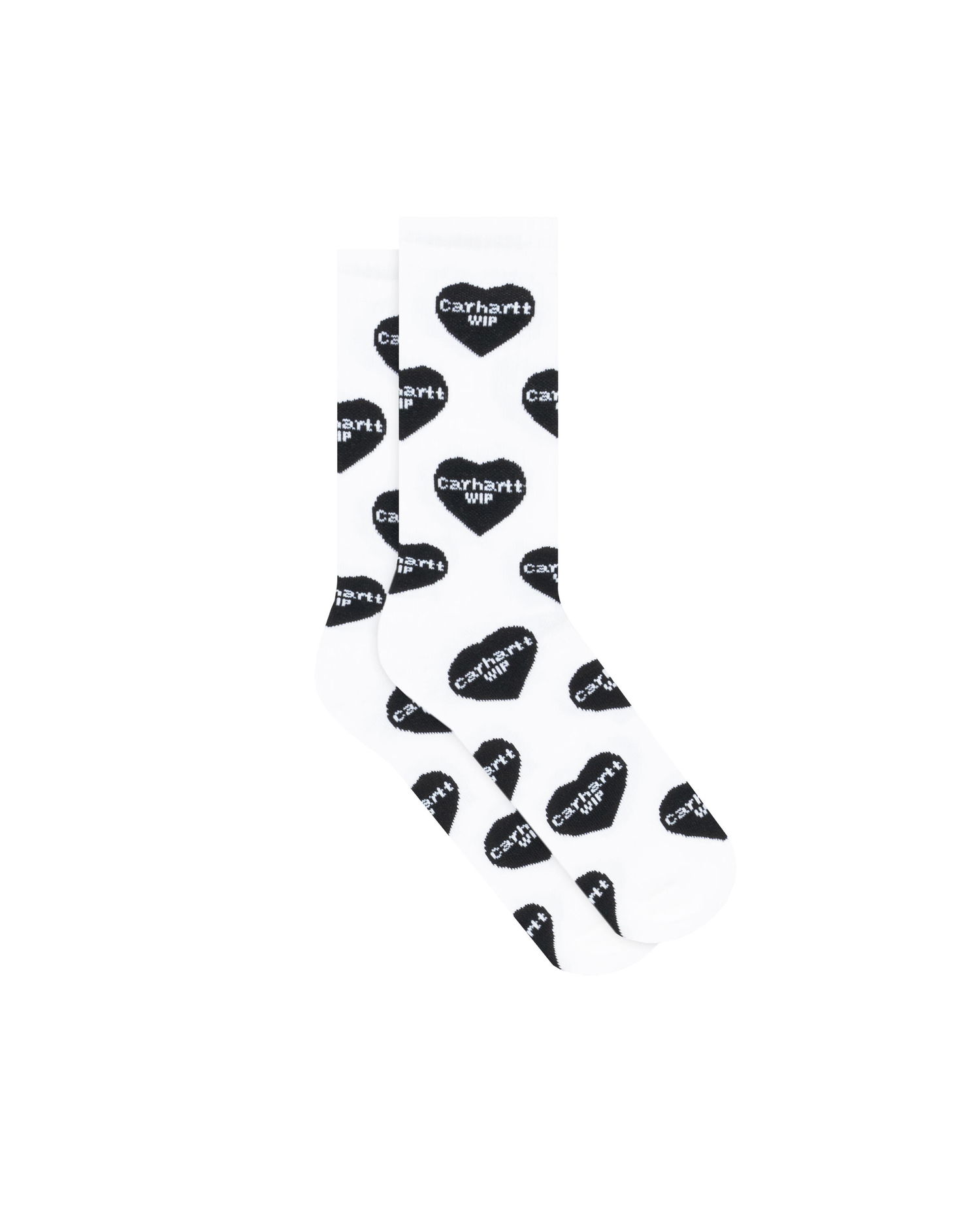Чорапи Carhartt WIP Heart Logo Jacquard Socks Бяло | I034483_1, 1