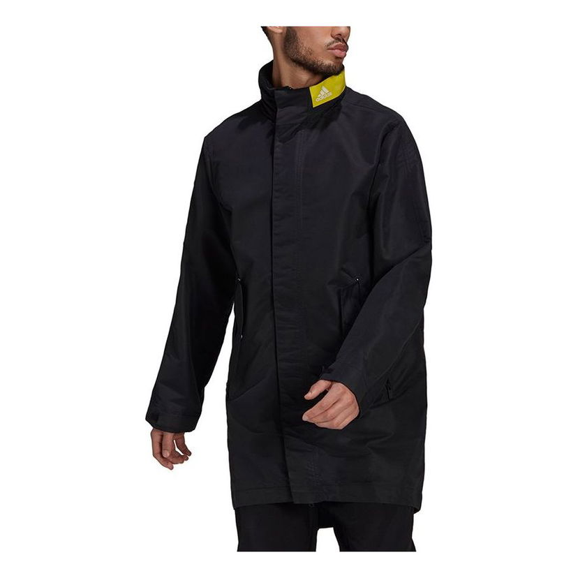 Дъждобран adidas Originals Mid-Length Stand Collar Parka Черно | GM3844