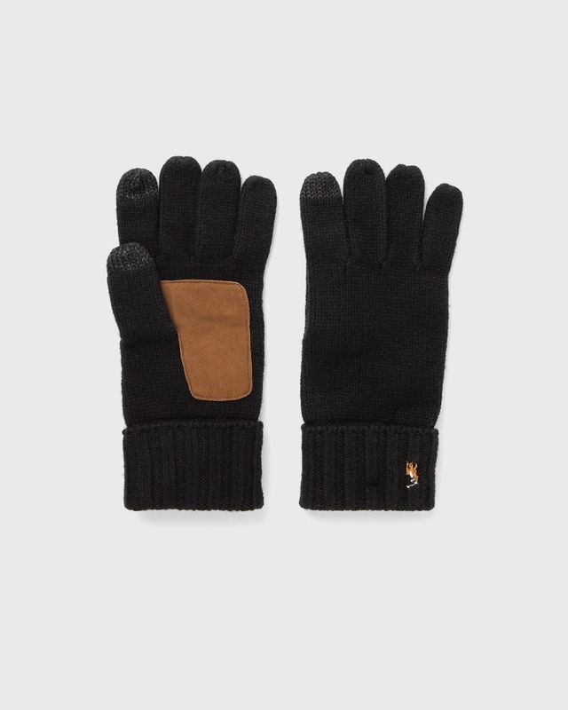 Knitted Gloves with Touchscreen Tips and Palm Patch