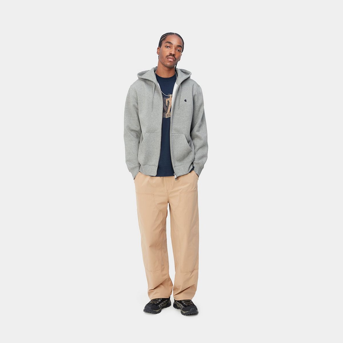 Яке Carhartt WIP Hooded Madison Jacket Сиво | A212047_V6_XX, 1