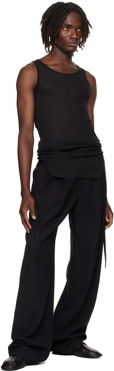 Потник Ann Demeulemeester Ann Demeulemeester Boris Ruched Tank Top Черно | B0011785-FA434-099, 3