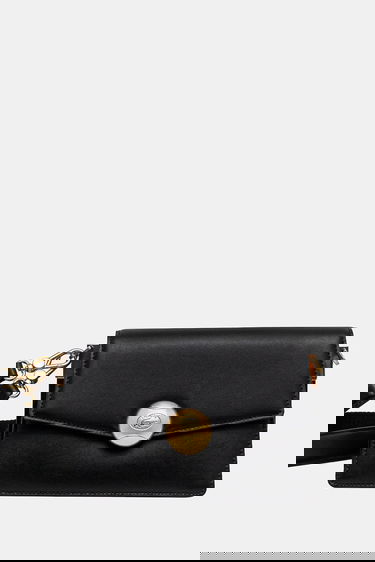 Дамска чанта Lacoste Lacoste Leather Shoulder Bag Черно | NF5105IT, 0