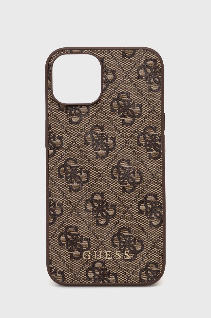 Дамска чанта GUESS Brown Phone Case for Iphone 14 6.1'' Кафяво | GUHCP14SG4GFBR, 0